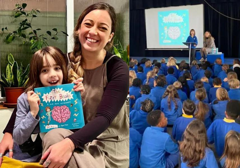 O garotinho brasileiro Noah Faria, de 8 anos, tem autismo e começou a contar sobre sua condição em palestras em Londres. Foto: Reprodução.