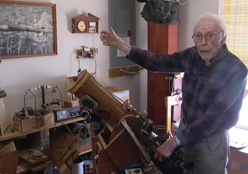 O caçador de eclipses tem 105 anos e, dia 8 abril, vai presenciar o 13ª fenômeno! - Foto: Fox 13.