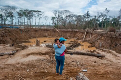 Como estava a região de Madre de Dions antes do reflorestamento. - Foto: NPR