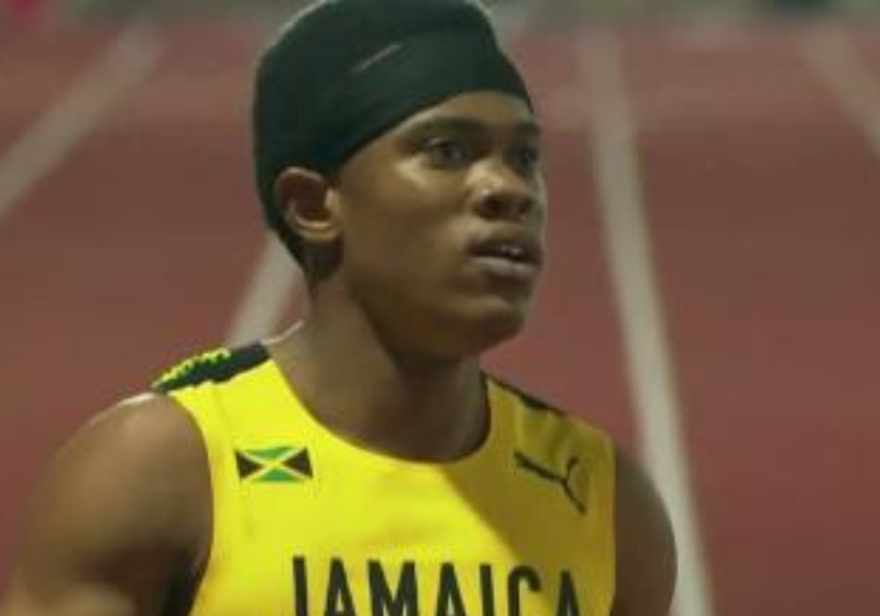 O adolescente bateu o recorde de Usain Bolt, um dos maiores corredores jamaicanos, na prova 400m sub-17. Foto: SportsMax.