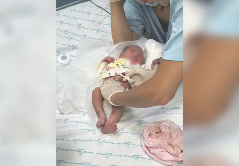 Quando viu a bebê abandonada dentro da caixa de papelão, o homem correu com ela para o hospital. - Foto: Divulgação/Prefeitura de Sorocaba