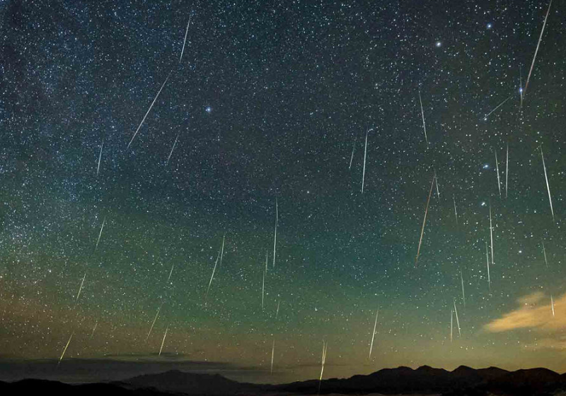 A chuva de meteoros Eta Aquáridas é causada pelo cometa Halley. Foto: Jeff Sullivan.