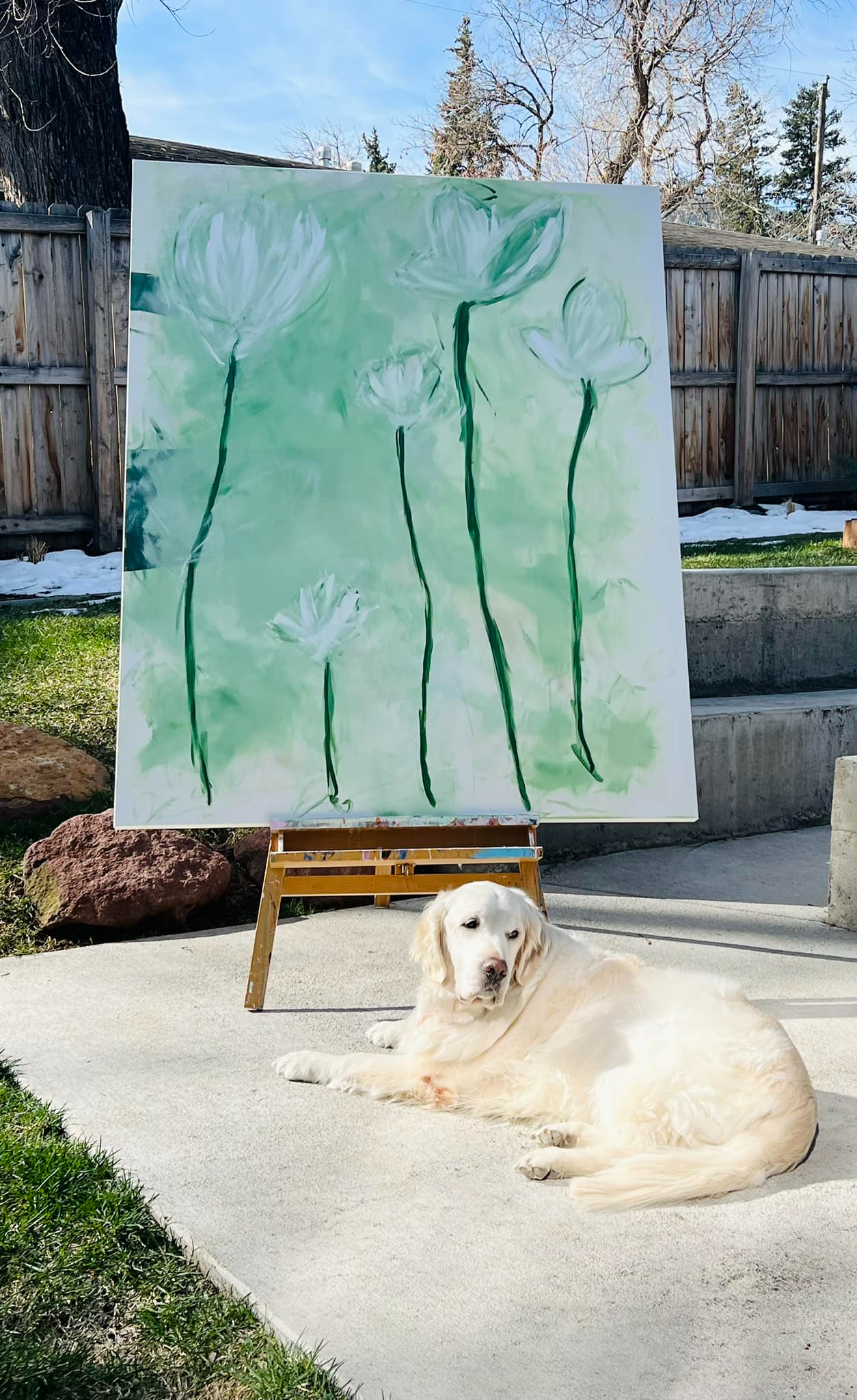 Cada quadro de Charlie reflete um pouco de seu interior. Foto: Charlie French Fine Art/Facebook.