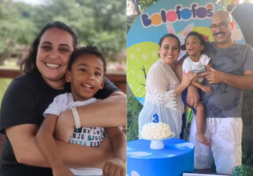 Moisés, agora com 3 anos, vive uma nova história ao lado da família adotiva. - Foto: reprodução/arquivo pessoal