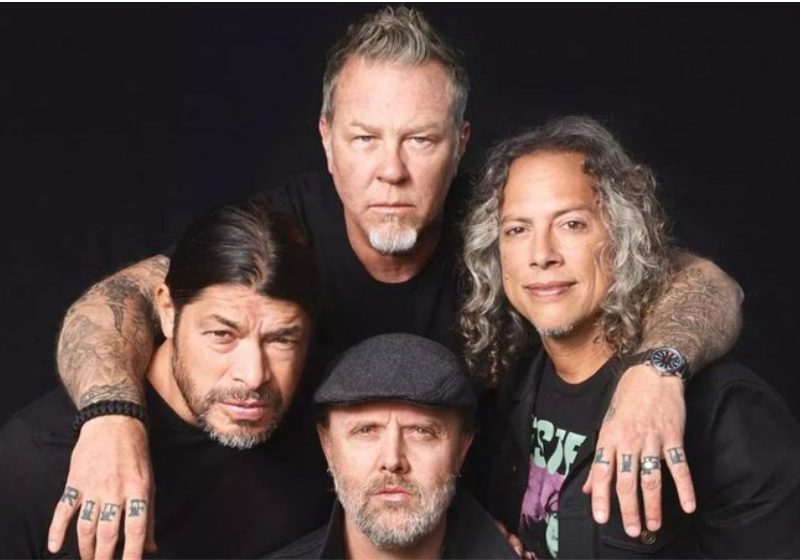 O grupo Metallica doou US$ 100 mil para as vítimas do RS. Foto: Metallica/Instagram.