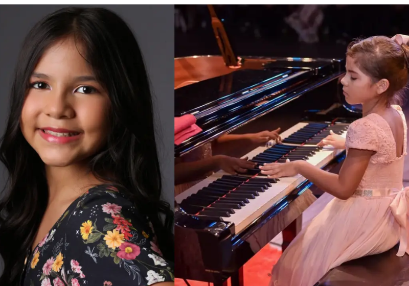 Uma garota e 13 anos do Acre simplesmente passou em 10 vestibulares e ainda toca mais de 11 instrumentos. Foto: Acrenews