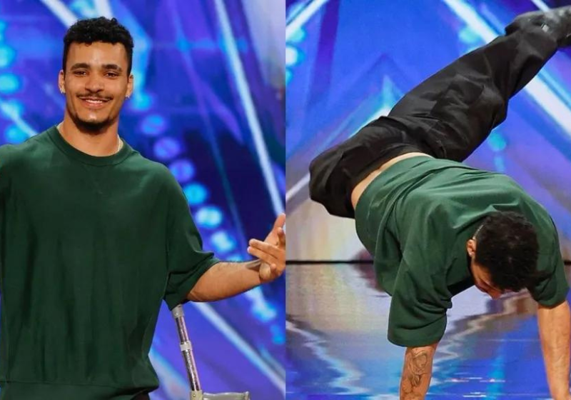 O dançarino brasileiro mostrou que deficiência não limitante arrasando no AGT. Foto: AGT.