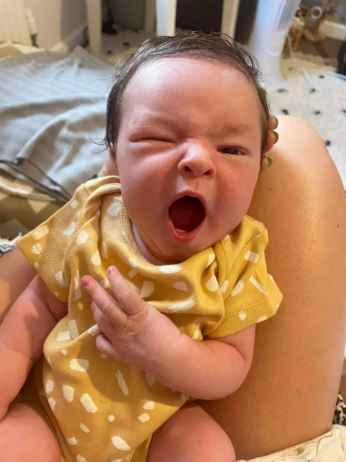 Apesar de ter apenas 15% de chance de engravidar, Gem conseguiu! Foto: Gem Baker.