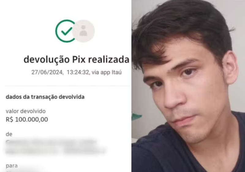 O universitário Genésio, de 15 anos, correu para devolver o Pix que recebeu por engano de um homem chinês que não falava bem o português. - Foto: Arquivo pessoal.