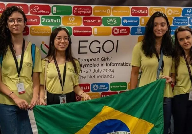 O Brasil emplacou sua melhor marca na Olimpíada Europeia de Informática para Garotas desde 2021. Foto: Juliana Freitag Borin.