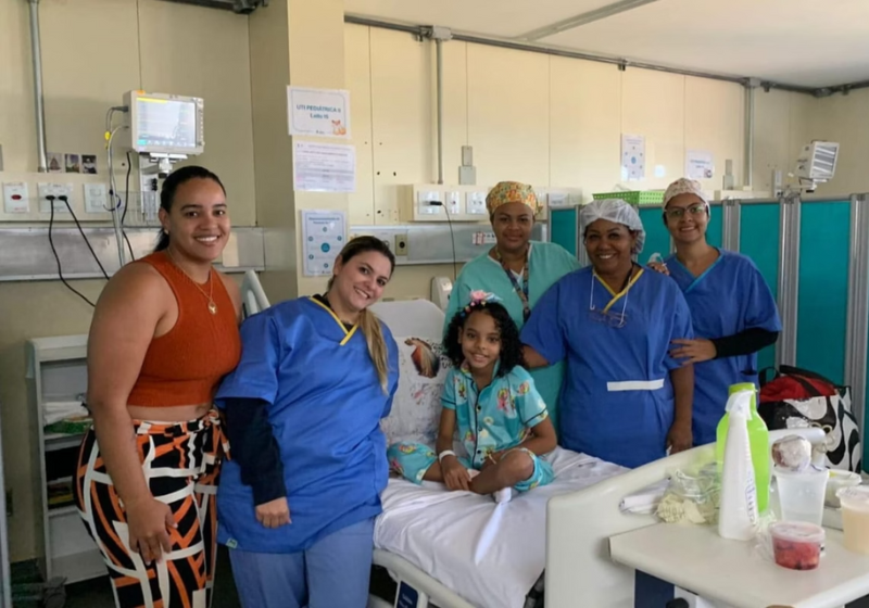 A menina ficou 70 minutos na reanimação cardíaca depois de sofrer um ataque enquanto nadava. Foto: Acervo pessoal.