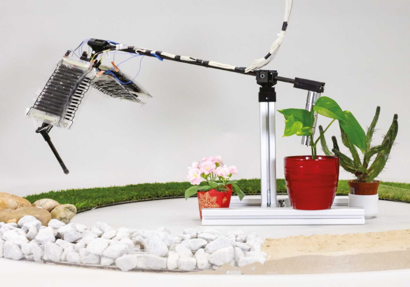 A perna robótica desenvolvida na Suíça é a primeira do mundo a usar músculos artificiais - Foto: ETH Zurich/Instituto Max Planck