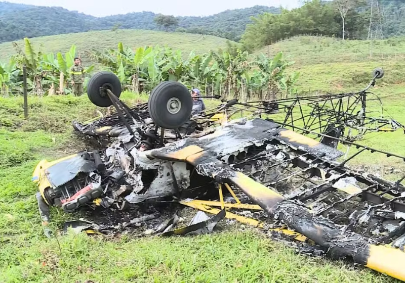 A agilidade de um vaqueiro salva um piloto pouco antes do avião cair - Foto: Rinaldo Rori/TV Tribuna