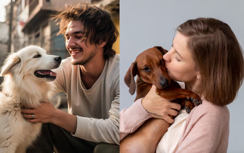 A pesquisa feita nos EUA mostra que 90% das pessoas acreditam em amor à primeira vista com seus cães. E são eles que escolhem a gente. - Foto: Freepik