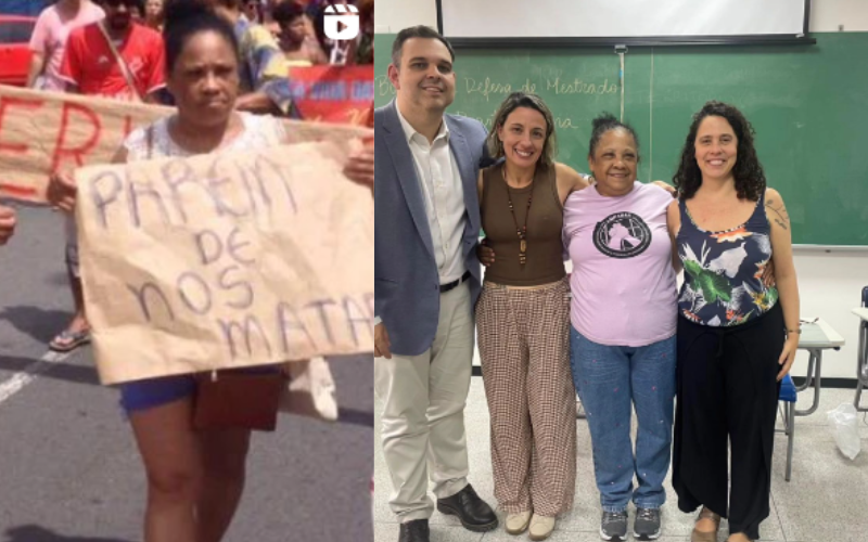 Aos 61 anos, a mãe Míriam Duarte perdeu dois filhos na antiga Febem (SP). Agora ela conquistou o mestrado e ajuda famílias que lutam pela mesma causa. – Foto: @miriam.cedecasapopemba