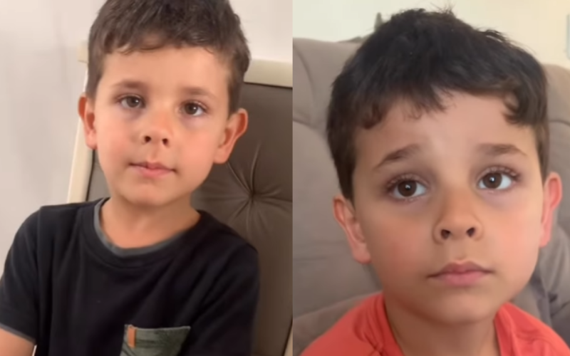 O miniadvogado Benjamin, de 4 anos, dá lição para estudante de Direito: responde tecnicamente as perguntas e ainda explica. Impressionante. – Foto: @advogando_com_joice