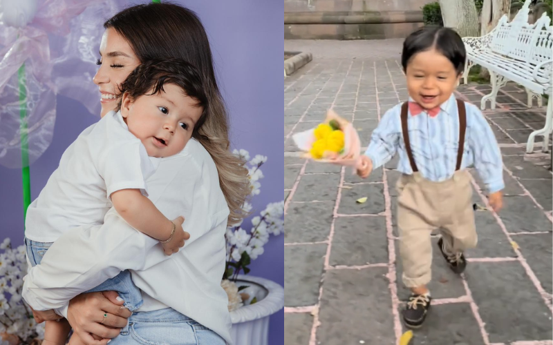 Os pais resolveram registrar de uma forma fofa os primeiros passos do filho Emilio. A família é de Lima, no Peru. Foto: @yareemldrz