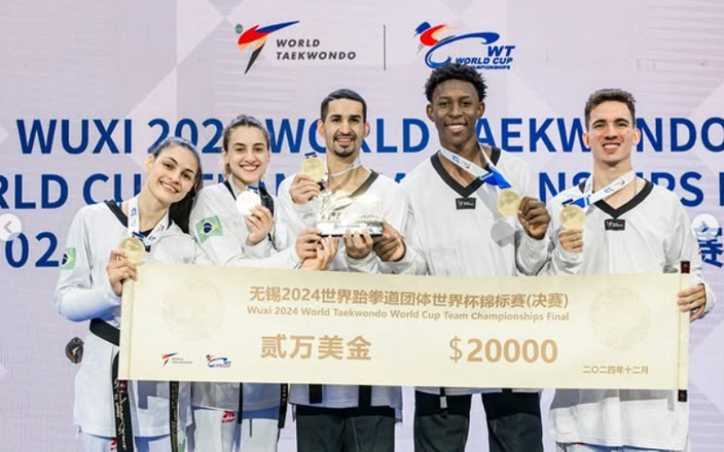 Os brasileiros são campeões na Copa do Mundo de Taekowondo na China. Chineses e jordanianos vieram depois. - Foto: @ WorldTaekwondo