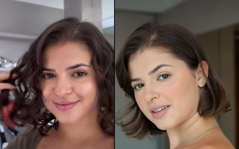 Kerolay Chaves, uma influenciadora digital de Minas, avisou que "cachorro não é objeto" e devolveu o pet dado como presente de amigo-oculto. - Foto: @kerolaychavesreal