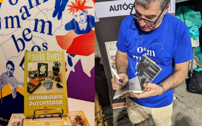 O ator Paulo Betti lança seu livro de autobiografia em Brasília e faz dois espetáculos, no estilo monólogo. - Foto: @paulobetti