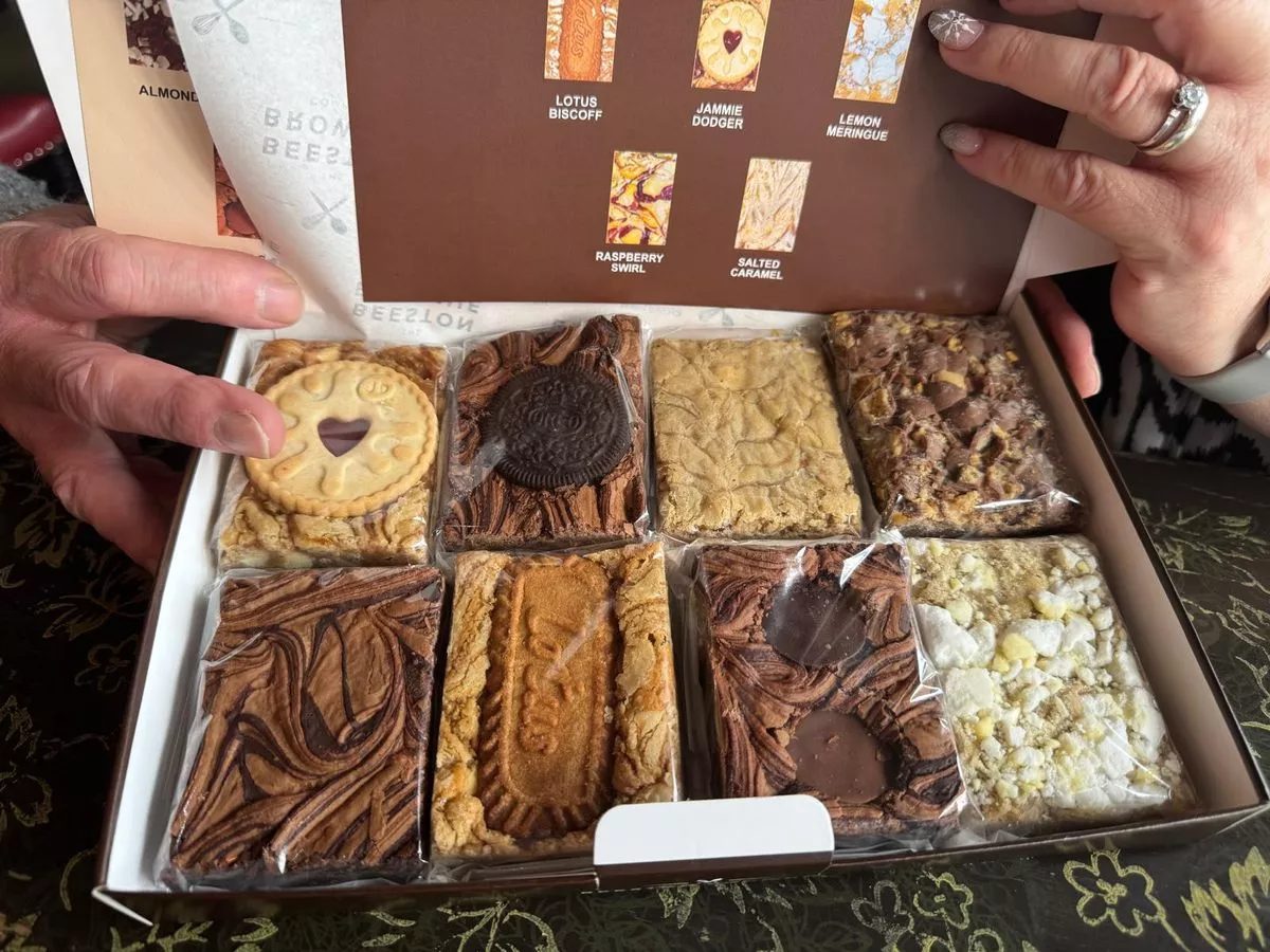 O brownie do casal caiu no gosto dos clientes. Eles estouraram! - Foto: Lynette Pinchess/Nottinghamshire Live