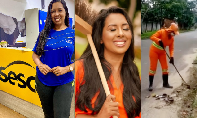 Aos 33 anos, Anne Caroline formou professora, após passar parte da faculdade como gari nas ruas da grande Belém. Foto: @annecarolinetav 