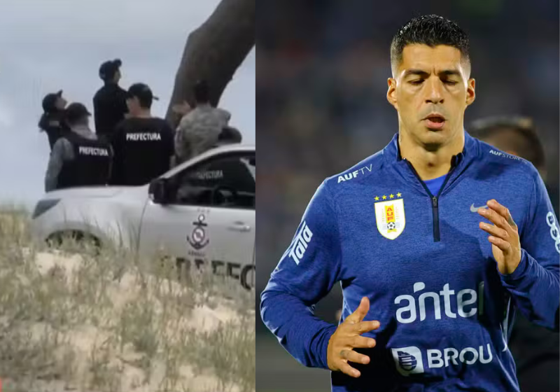 O jogador de futebol Suárez usou sua influência para salvar uma pessoa do suicídio em Cuidad de La Costa. - Foto: Canal 4 e Ernesto Ryan/Getty Images