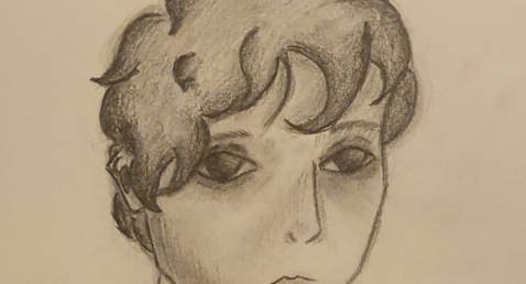 Katya descobriu um talento artístico incrível e cmeçou a desenhar. - Foto: Marta Lyall