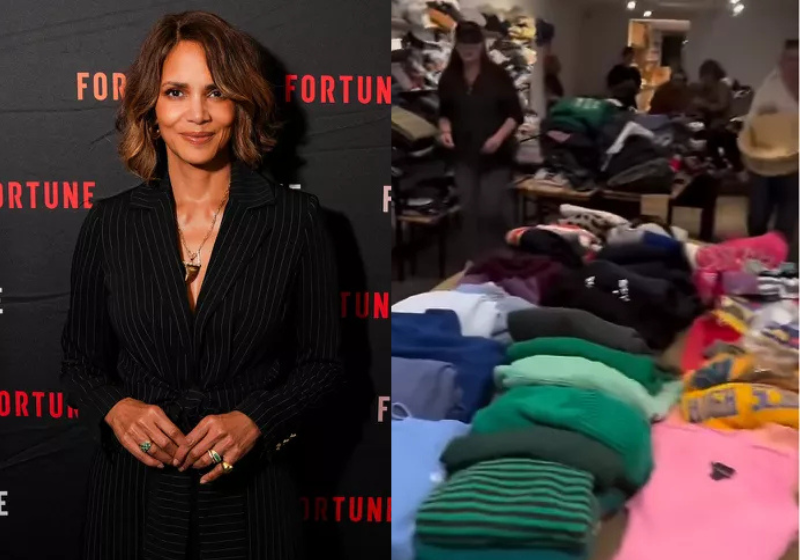 Mulher Gato Halle Berry doa próprias roupas para famílias que perderam tudo nos incêndios de Los Angeles