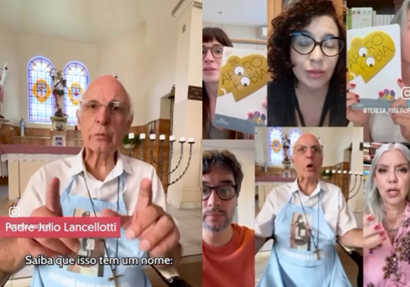 Os artistas se uniram na campanha contra o preconceito a pessoas em situação de rua, a chamada aporofobia. - Foto: @padrejulio.lancellotti/Instagram