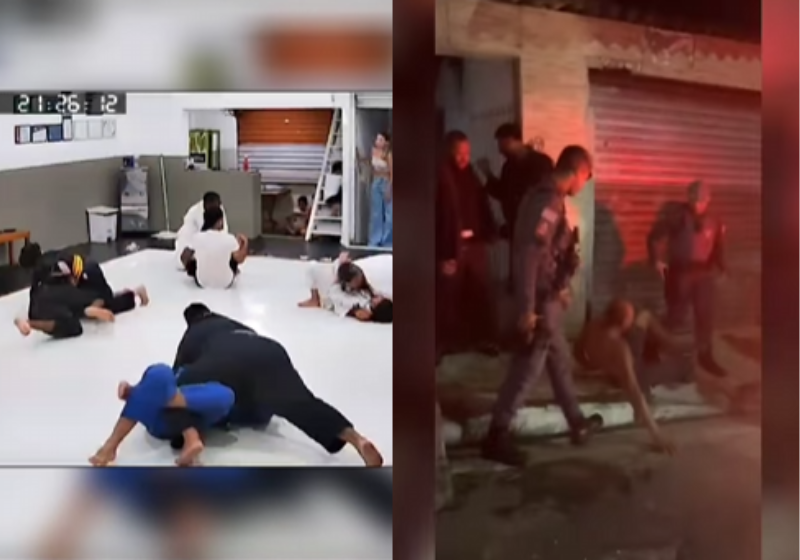 Lutadores de jiu-jitsu salvam vizinha de roubo; imobilizaram o ladrão; vídeo