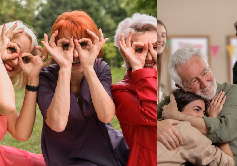 Os aspectos que mais pesam para a felicidade, segundo idosos e adultos, são a relação com a família, sentir-se amado e ter controle sobre a própria vida. Foto: Freepik