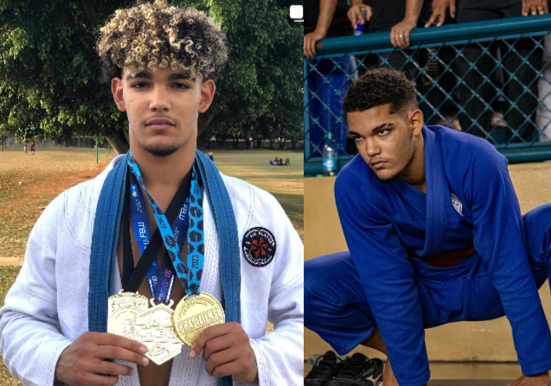 Joab Ferreira dormiu no tatame, vendeu paçoca e chocolate para conseguir treinar jiu-jitsu. Foto: @j0tareis