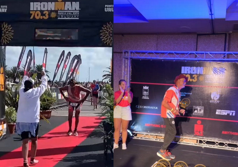 Incrível: idoso de 74 anos completa prova de triatlo Ironman; vídeo