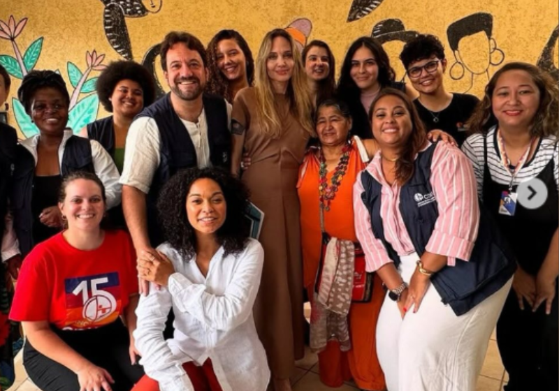 Angelina Jolie há mais de 20 anos participa de ações humanitária, sobretudo relacionada aos excluídos, como os imigrantes e refugiados. Foto: CDHIC 