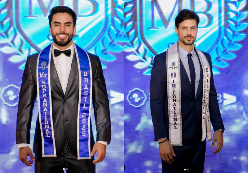 Igor Thierry (E) e Rodrigo D'Soni (D) usam as redes sociais para defender as causas sociais e aproveitam as experiências pessoais para dar dicas e sugestões. Foto: Mister Brasil CNB 2025 