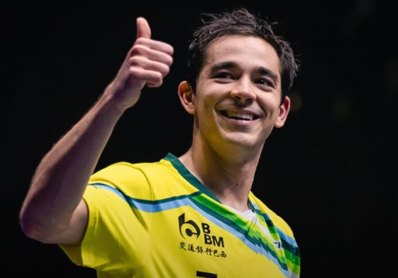 Hugo Calderano superou os números 3, 2 e 1 do ranking mundo. É o primeiro sul-americano entre os TOP 10. Foto: CBTM 