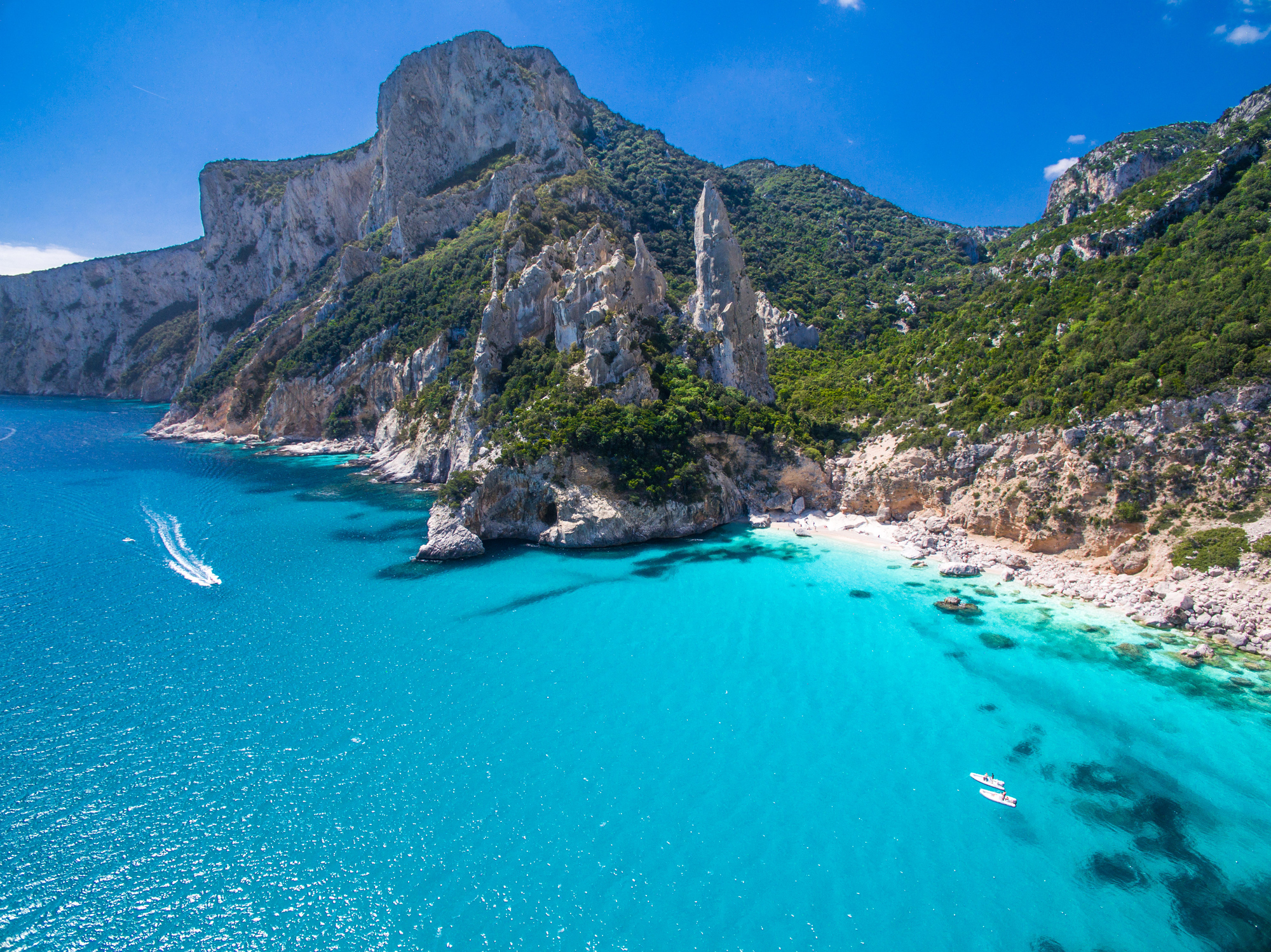 Cala Goloritzé, na Itália, ficou em primeiro lugar no ranking. Reprodução/Immobiliare.it