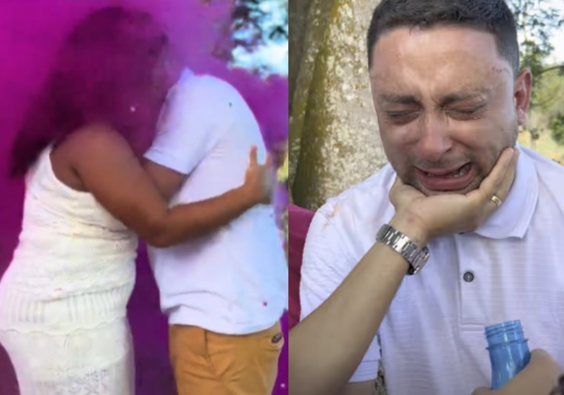 Daniel é o tipo do pai que se emociona e quando descobre que é uma menina, então, aí cai no choro. Foto: @ imlaysab