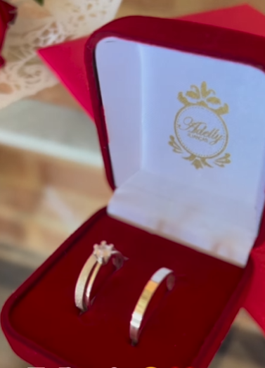 Luan comprou as alianças com o dinheiro que conseguiu vendendo brigadeiros. - Foto: @thaischavesunhas/Instagram