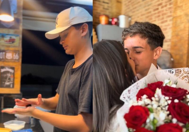 Mãe manda garoto que quer namorar trabalhar primeiro; vendeu doces e comprou alianças