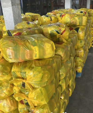 A doação foi realizada na comunidade em que TZ nasceu. - Foto: @tzdacoronel/Instagram