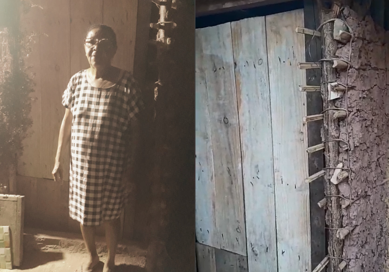Idosa vende bolo na rua para sobreviver e mora em casa que está desabando. Ajude Dona Edna vende bolo na rua para conseguir comer. Ela vive em uma casa que pode cair a qualquer momento - Foto: arquivo pessoal