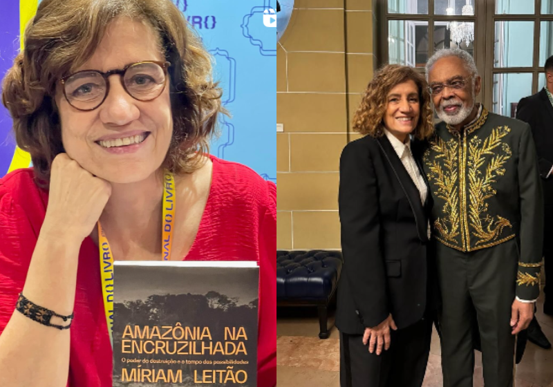 Miriam Leitão, eleita para a Academia Brasileira de Letras, é a 12ª mulher da história na ABL A jornalista e escritora Míriam Leitão é eleita para a Academia Brasileira Letras (ABL) com 20 dos 34 votos presentes. É a 12ª mulher e vai ocupar a cadeira. Na imagem, com um dos seus 16 livros e ao lado de Gilberto Gil, também imortal. - Foto: @miriamleitao7