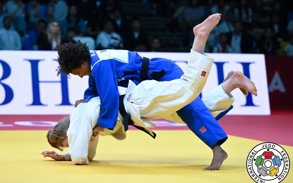 Rafaela Silva, do Judô, faturou o primeiro pódio em Grand Slam na nova categoria. - Foto: Divulgação/ IJF 