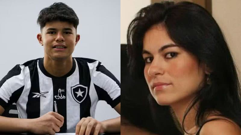 Bruninho e a mãe Elízia Samúdio. - Foto: arquivo