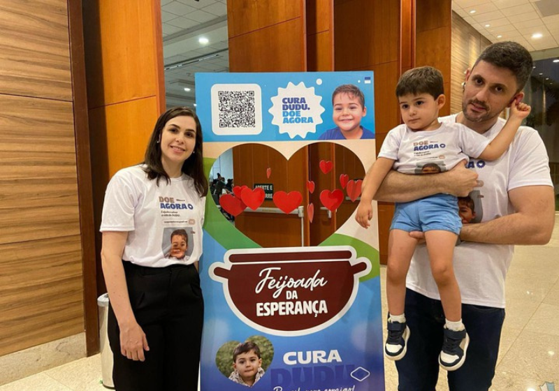 A doação de R$ 120 mil de um anônimo vai ajudar a salvar a vida do menino Dudu, de Minas Gerais. - Foto: Patos Hoje