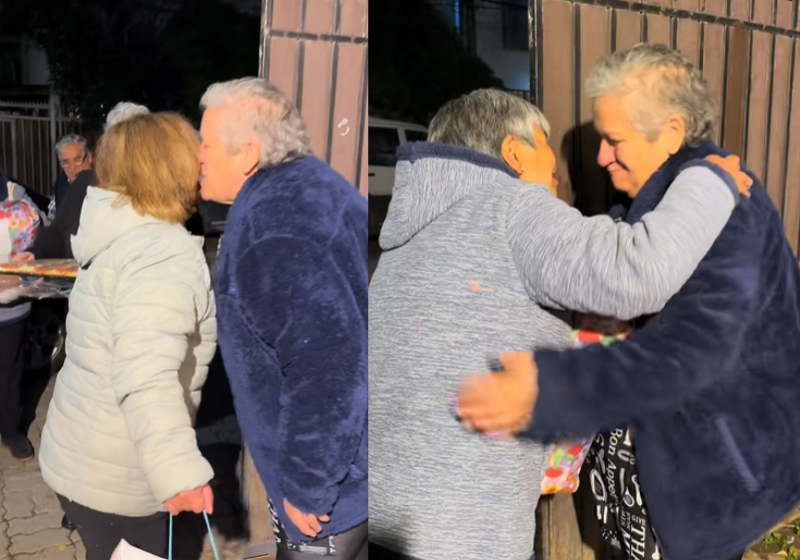 Ela não recebeu cumprimentos estava chateada. Mas ninguém esqueceu do aniversário da idosa. Amigas do Chie apareceram de surpresa e fizeram uma festa emocionante. - Foto: @gaaaaby16/TikTok