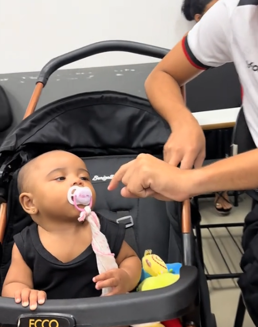 E a turma toda caiu nas graças da pequena Mariáh. - Foto: @everttonnonato/TikTok