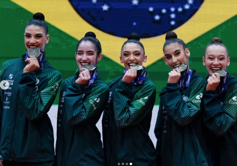 Ouro para o Brasil: meninas da ginástica rítmica conquistam o 1º lugar no Pan-Americano; vídeo